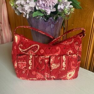 Vera Bradley Red Paisley Shoulder Bag